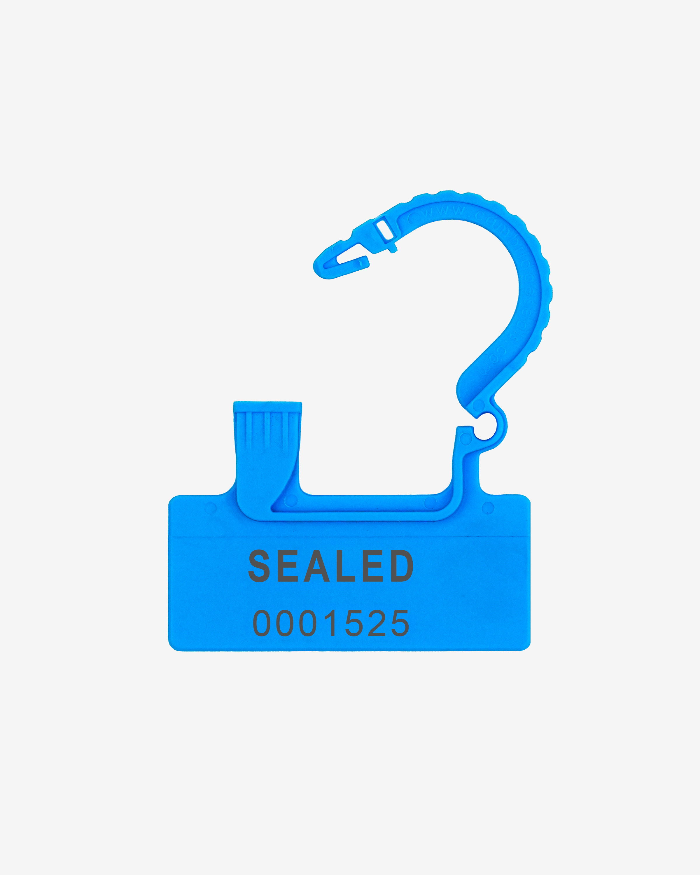 One Piece Padlock Seal (blauw - open)