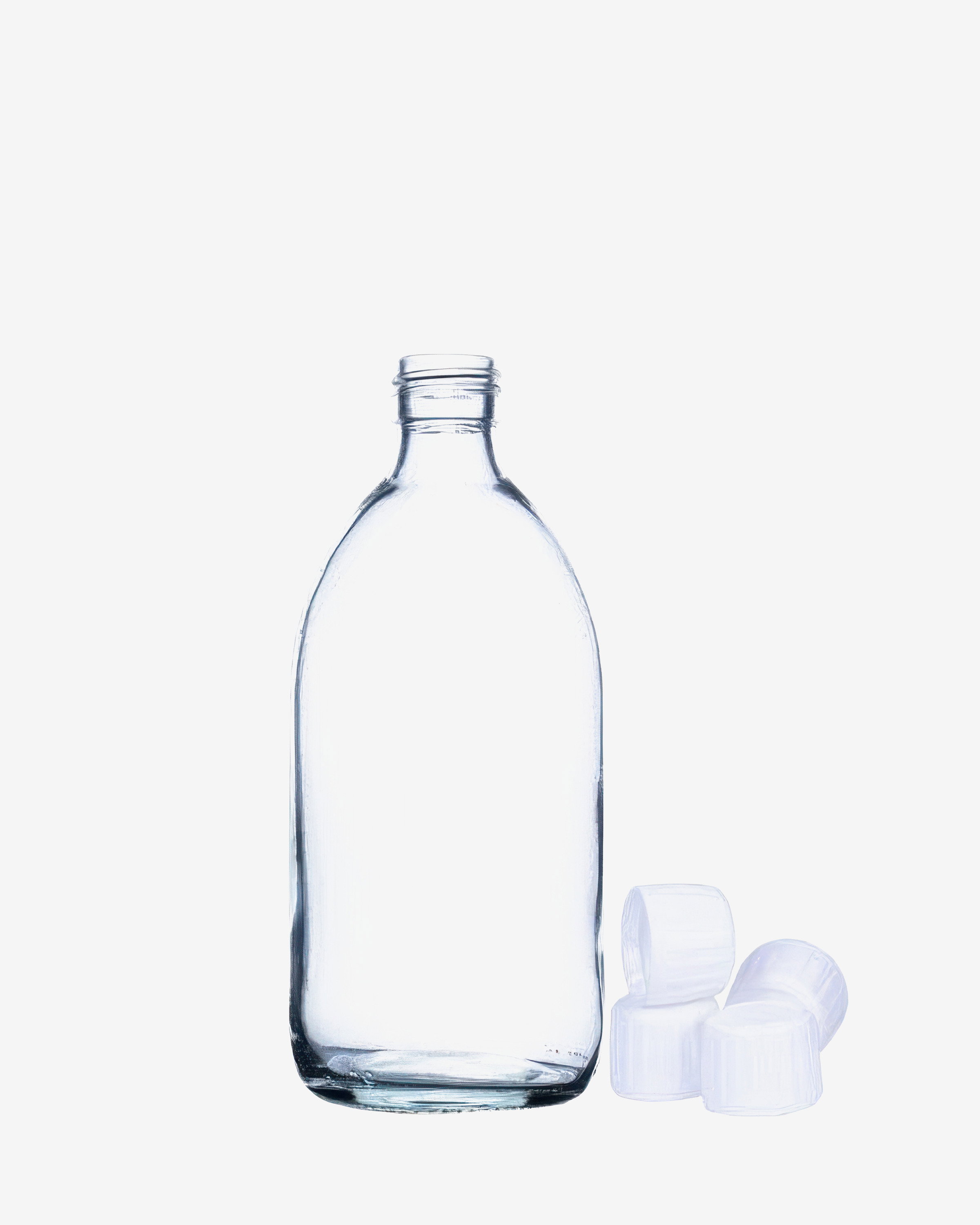 Glazen fles (500ml)
